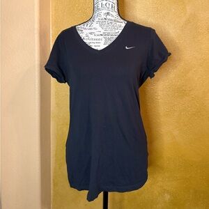 Nike Women's Black V-Neck Top